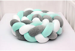 Scamp rácsvédő fonott 180cm Fehér-Szürke-Menta RFT009 180CM - babamarket