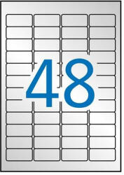 APLI Etikett, 45, 7x21, 2 mm, poliészter, időjárásálló, kerekített sarkú, APLI, ezüst, 960 etikett/csomag (LCA10066) (10066)