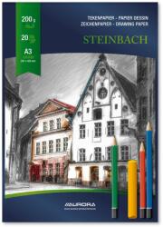 Aurora Bloc desen A3, 20 file - 200g/mp, AURORA Steinbach - carton alb (BL23) - vexio