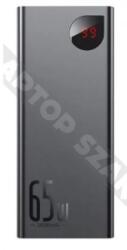 Baseus Adaman Metal 20000mAh PD QC 3.0 65W, 2xUSB + USB-C + micro USB Powerbank fekete (PPIMDA-D01) (23647)