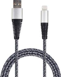 2GO 795952 USB-A Apa - Lightning Apa 2.0 Adat és Töltőkábel - 1 m, Ezüst