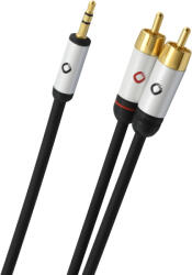 Oehlbach OB 60004 i Connect Jack 2 RCA Csatlakozó - 3, 0 m, Fekete (OB 60004)