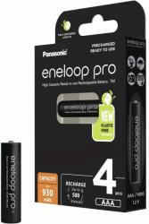 Panasonic Акумулаторна батерия Panasonic Eneloop PRO, AAA, R03, 1.2V, 930mAh, NiMH, 4бр (BK-4HCDE/4BE)