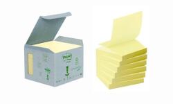 3M POSTIT Bloc de notițe autoadezive, "Z", 76x76 mm, 6x100 de coli, ecologic, 3M POSTIT, galben 7100172253 (7100172253)