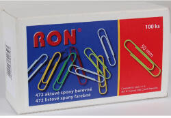 Ron Levélcsipesz 50mm 472B 100db színes Ron