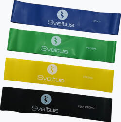 Sveltus Set de benzi de rezistență Sveltus Aerobic Latex Bands culoare 0556