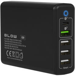 Töltő USBx5 QC3.0 60W-os töltővel (76-008)