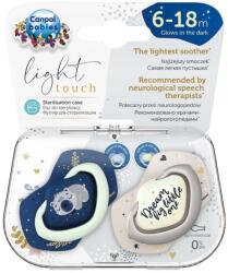 Canpol babies Canpol babies, Sleepy Koala, suzeta din silicon, simetrica, 6-18m, 2 buc. , albastru