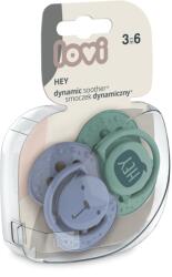 LOVI Lovi, Hey Boy, suzeta dinamica din silicon, 3-6 luni, 2 buc