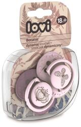 LOVI Lovi, Botanic Girl, suzeta dinamica din silicon, 18 luni+, 2 buc