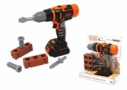 Smoby Black & Decker Mașină de găurit/șurubelniță cu acumulator (360918) Set bricolaj copii