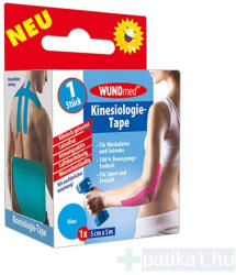 WUNDmed kineziológiai tapasz (szalag) kék 5 cm x 5 m