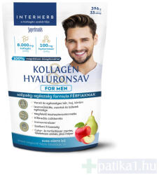 INTERHERB Kollagén & Hyaluronsav Italpor For Men Alma-körte ízű 396g/33 Adag