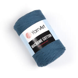 YARNART macrame cotton fonal 2mm 789 petrolkék