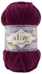 alize velluto plüss, zsenília fonal 111 - Padlizsán lila