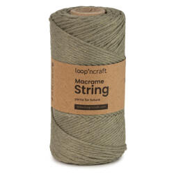  Loop'n craft 3mm macrame kifésülhető fonal 28 Khaki