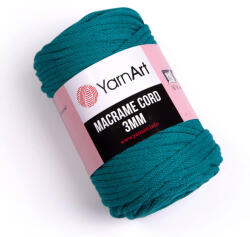 YARNART macrame cord fonal 3mm 783 türkisz zöld