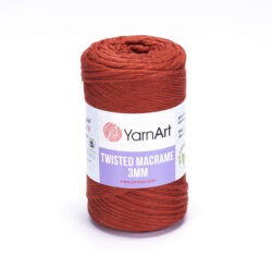 YARNART twisted 3mm macrame kifésülhető fonal 785 rozsdabarna
