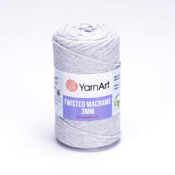 YARNART twisted 3mm macrame kifésülhető fonal 756 világos szürke