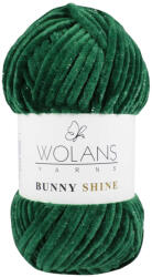  Wolans Bunny Baby Shine, csillogós plüss fonal 820-26 Zöld