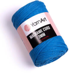 YARNART macrame cord fonal 3mm 786 kék