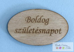  Boldog születésnapot gravírozott kis táblácska