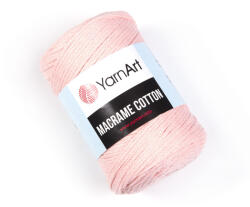 YARNART macrame cotton fonal 2mm 767 halvány rózsaszín