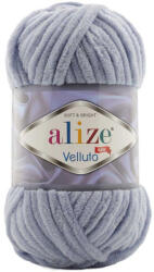 alize velluto plüss, zsenília fonal 087 - Sötét szürke