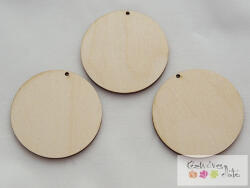  Natur kerek medál 50mm