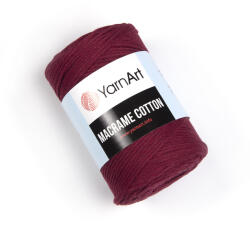 YARNART macrame cotton fonal 2mm 781 bordó