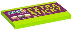 Stick n Öntapadós jegyzettömb STICK`N extra erős 76x127mm neon zöld 90 lap (21676) - robbitairodaszer