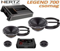 Hertz Legend 700 csomag ML Power 4, 4/3/2 csatornás erősítő és Mille Legend MLK 700.3 hangszórókészlet (13877)