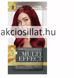Joanna Multi Effect Keratin Complex Color 06 Red Cherry Cseresznye vörös hajszínező sampon 35g