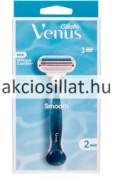 Gillette Venus Smooth borotvakészülék + 2 betét (Kék)