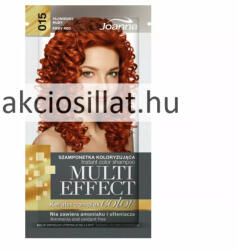 Joanna Multi Effect Keratin Complex Color 015 Fiery Red Tűzpiros hajszínező sampon 35g
