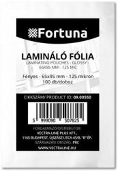 Fortuna Lamináló fólia FORTUNA 65x95mm 125 mikron fényes 100/dob (09.00550)