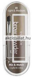 Essence Brow Powder Set Szemöldökformázó Szett 01 light & medium