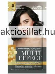 Joanna Multi Effect Keratin Complex Color 013 Ebony Black Ébenfa Fekete hajszínező sampon 35g