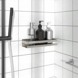vidaXL szálcsiszolt 304 rozsdamentes acél zuhanypolc 30 x 10 x 6 cm (4004905)