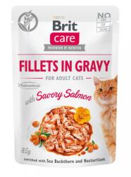 Brit Care Macska Filék szaftban ínyenc lazacból 6 x 85 g