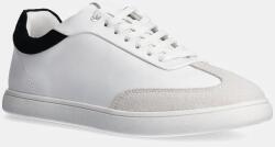 Calvin Klein sneakers din piele LP CUPSOLE LACE UP LTH MIX culoarea alb, HW0HW02208 9BYH-OBD1WS_00A (HW0HW02208)