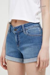 Hollister Co Hollister Co. pantaloni scurti jeans femei, neted, high waist PPYX-SZD060_55X