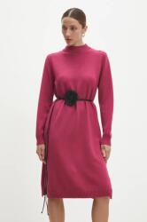 ANSWEAR rochie culoarea violet, midi, drept BMYH-SSD073_44X