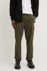 Diesel pantaloni de bumbac P-YE culoarea verde, drept, A15492.0NKBM 99KK-SPM0MY_78X