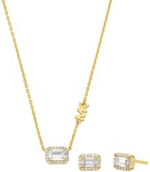 Michael Kors colier și cercei din argint placat cu aur 99KK-AKD7SI_GLD (MKC1759CZSET)