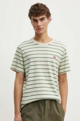 Levi's tricou din bumbac barbati, culoarea bej, neted PPYH-TSM0GZ_80X