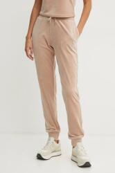 Guess pantaloni de trening culoarea maro, cu imprimeu 9BYX-SPD0RF_84X