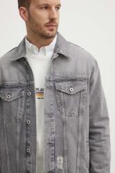 Pepe Jeans geaca jeans RELAXED JACKET barbati, culoarea gri, de tranzitie, PM402972UI3 9BYH-KUM05L_90X