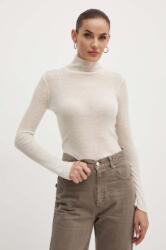 MARELLA pulover de lana femei, culoarea alb, light, cu turtleneck, 2423366032200 9BYH-SWD0WF_00X