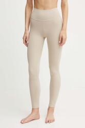 adidas Performance jambiere de yoga All Me culoarea bej, neted, IX0192 9BYH-LGD04W_80X